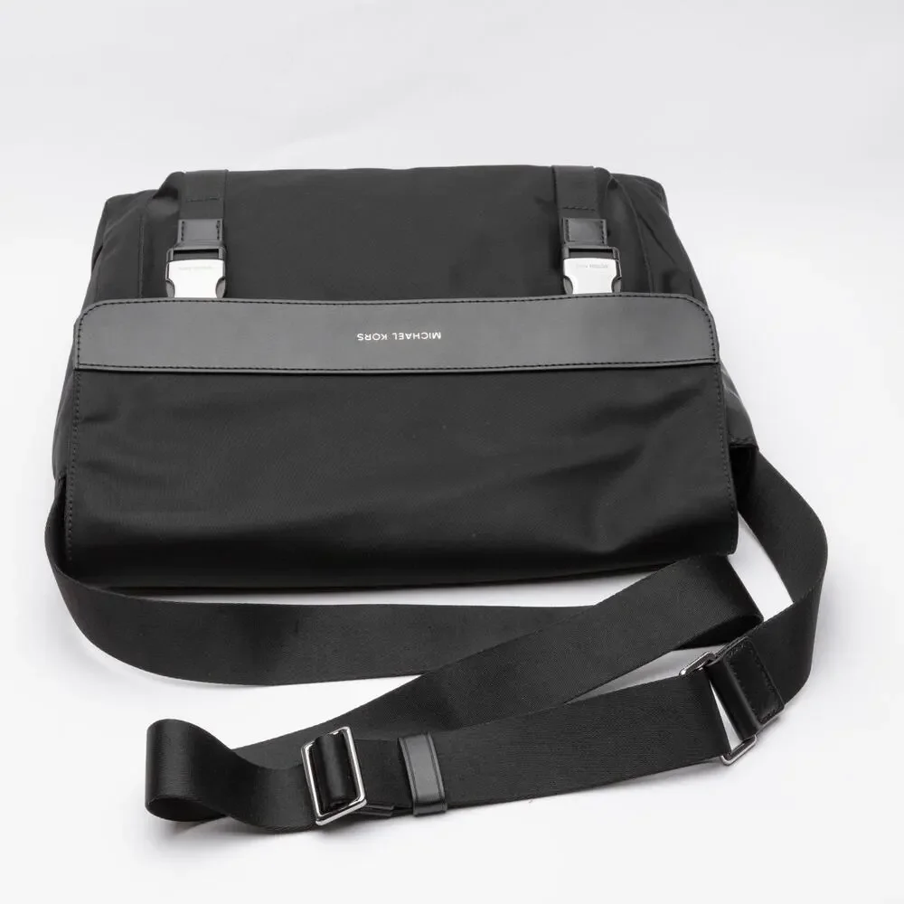 Michael Kors Men Gabardine Messenger Bag Black
